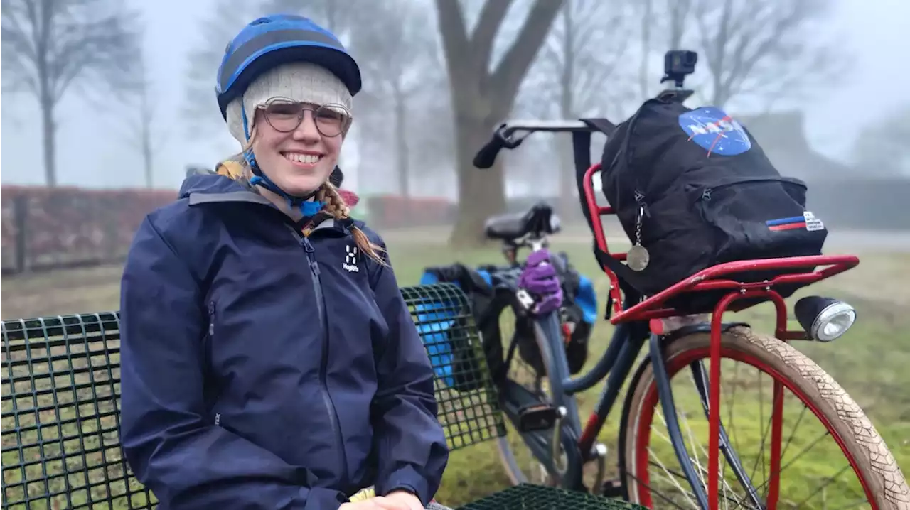 Maartje Scholtmeijer (22) wil alle dorpen Drenthe langs fietsen deze zomer: 'Volop in training'