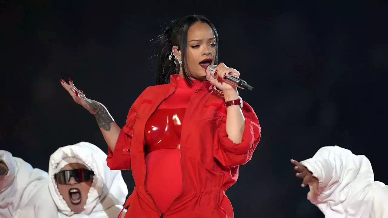 Rihanna shares picture of baby son and jokes he is upset that she is taking soon-to-be-born sibling to the Oscars