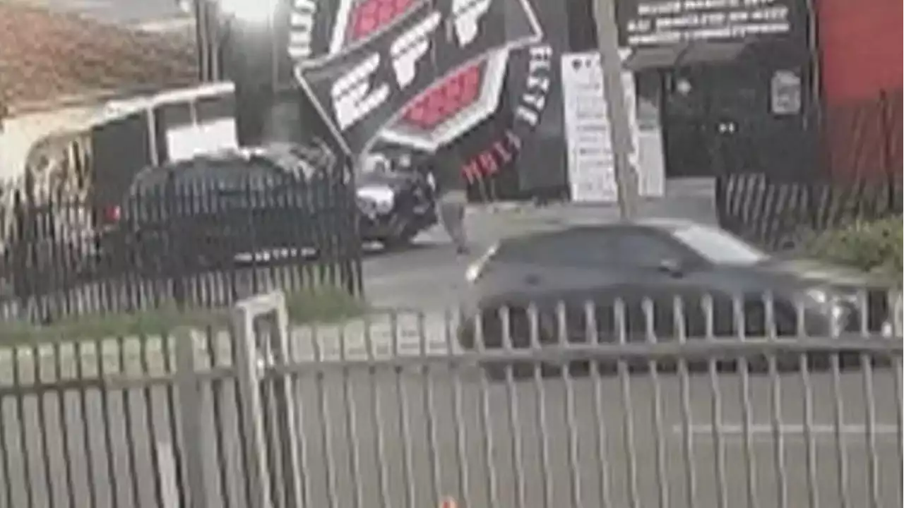 Chilling video shows moment gunman executes father outside Sydney gym