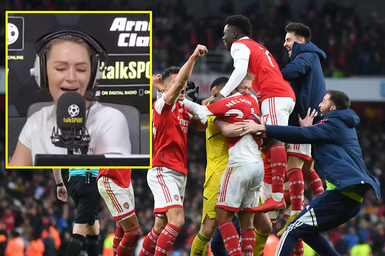 Laura Woods destroys Spurs fan who called to complain about Arsenal celebrations