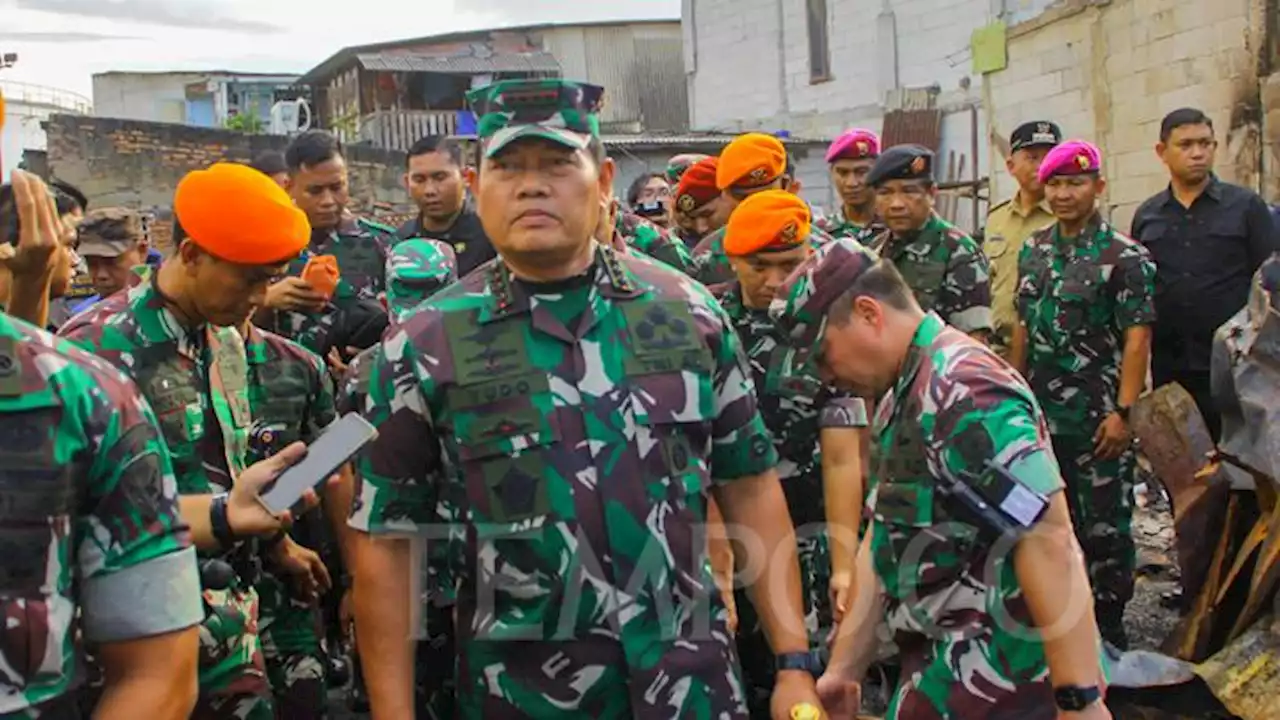 Panglima TNI Tinjau Lokasi Kebakaran Depo Pertamina Plumpang