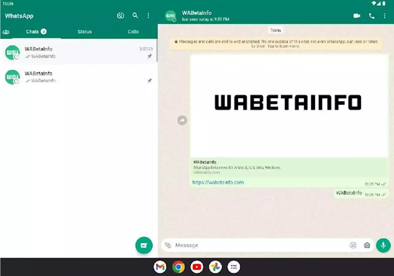 WhatsApp Android untuk Tablet Hadirkan Tampilan Panel Ganda