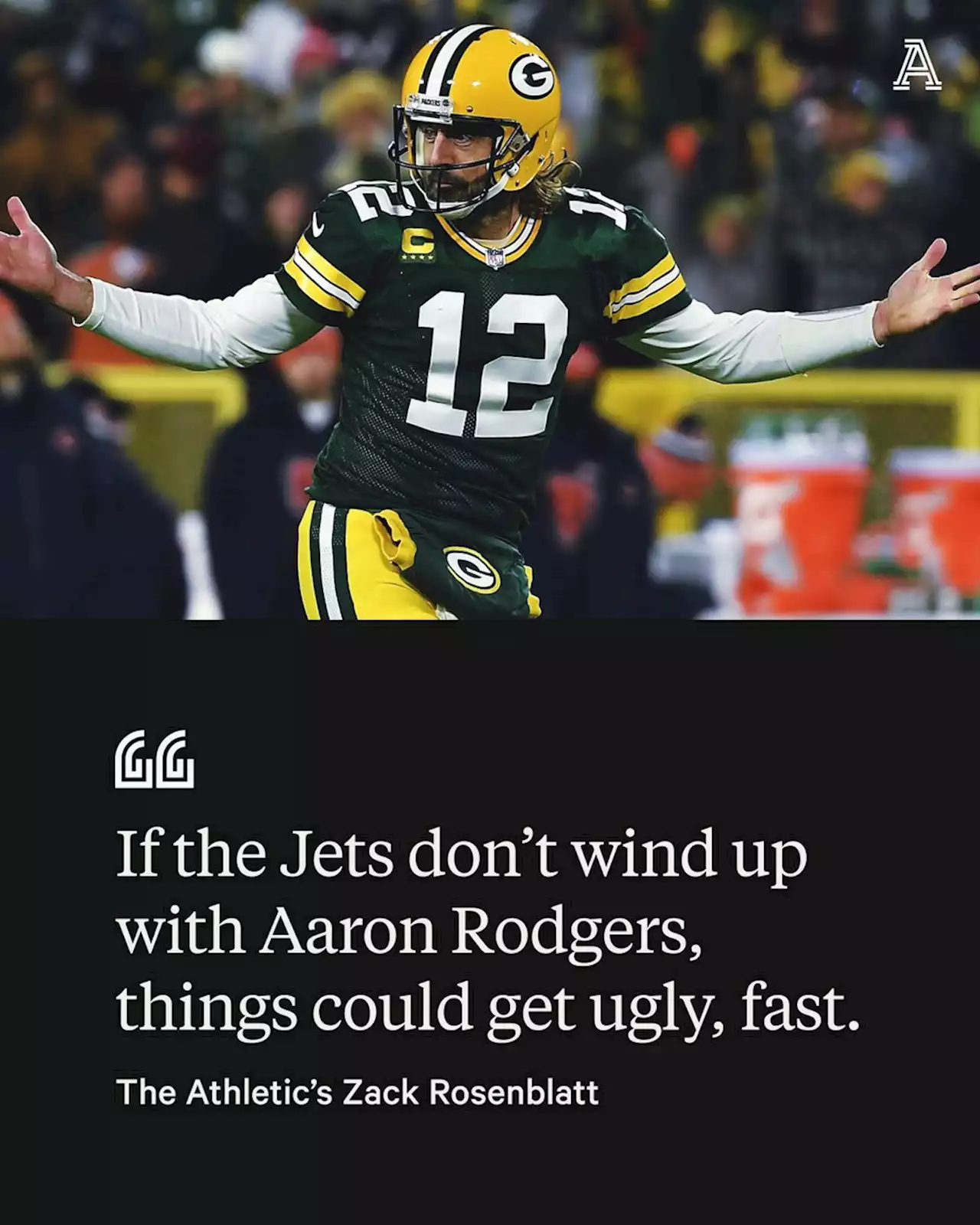 Rosenblatt: It's Aaron Rodgers or bust now for the Jets at quarterback