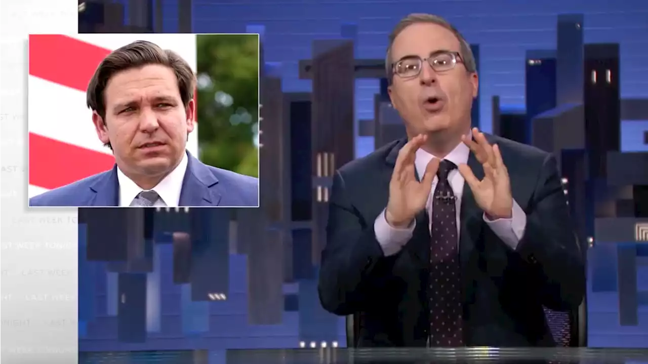 John Oliver Roasts Ron DeSantis' ‘Bizarre’ Dating Tactic