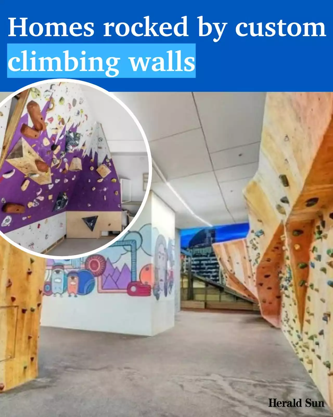 Custom-built rock climbing, bouldering walls trend takes hold in Melbourne homes - realestate.com.au