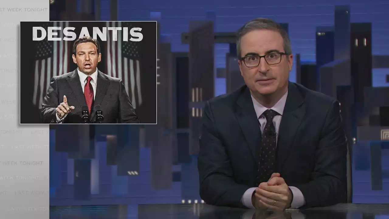 John Oliver Thinks Ron DeSantis Has “the Most Bizarre Dating Tactic” Ever