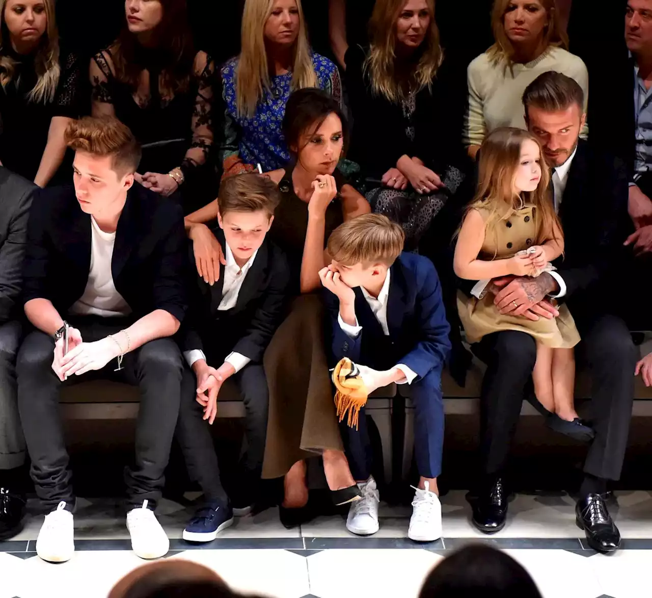 Every Time the Beckham Family Gathered On the Front Row at Fashion Week