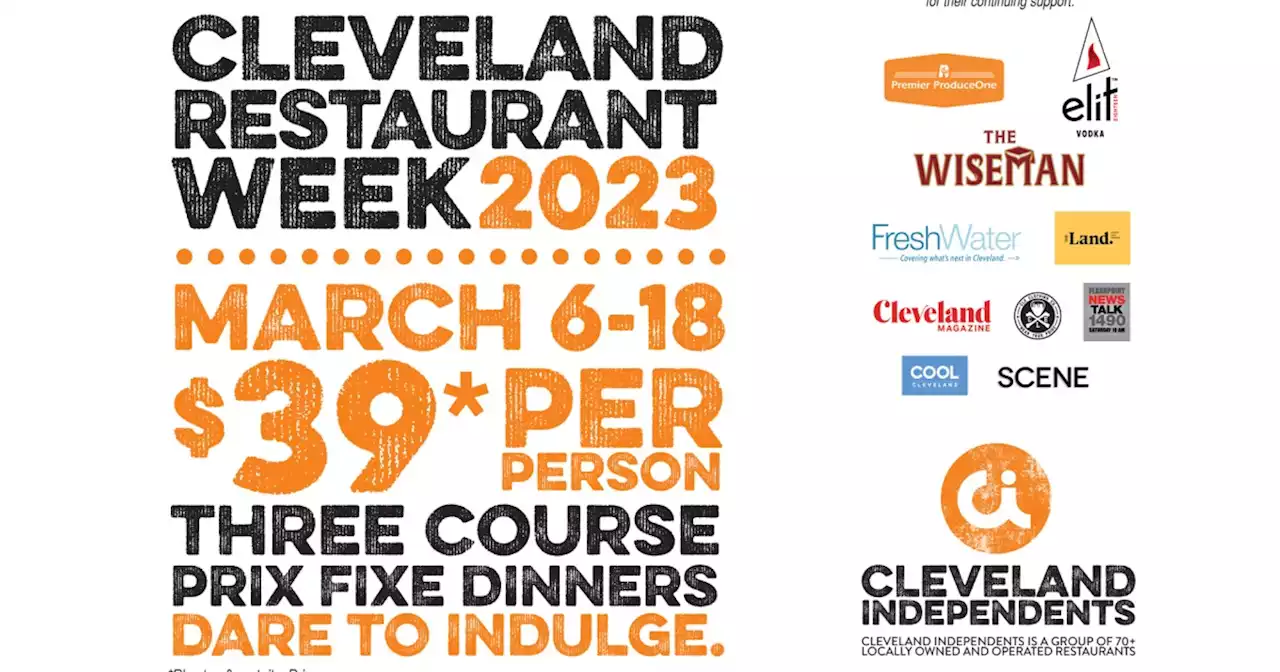 2023 Cleveland Restaurant Week happening now