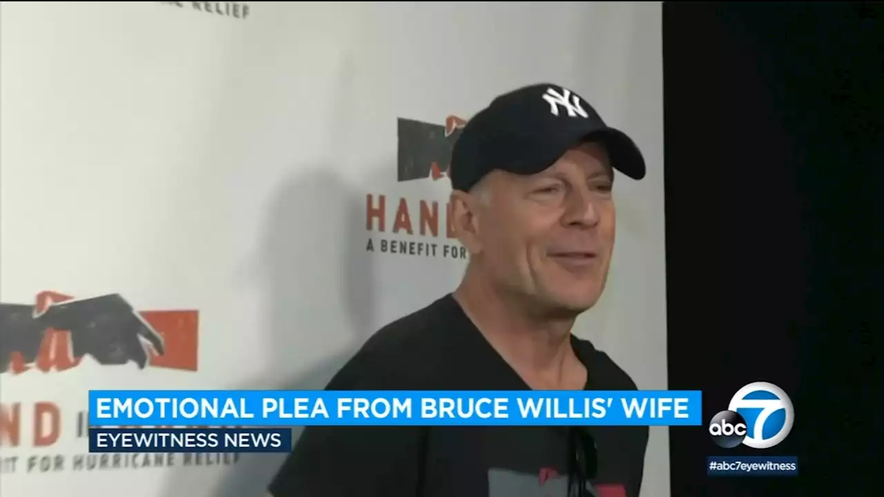 Bruce Willis' wife urges paparazzi to stop yelling at her husband in public after dementia diagnosis