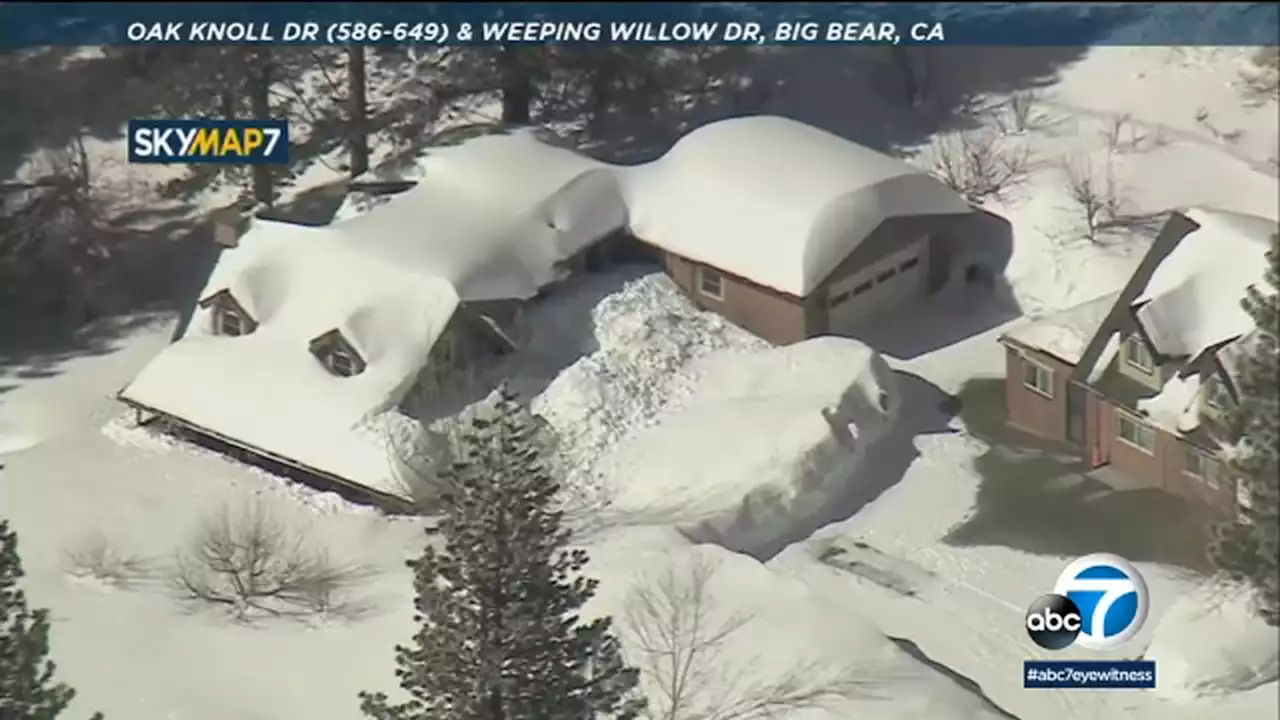 Residents in SoCal mountain community stranded as homes, roads buried in snow