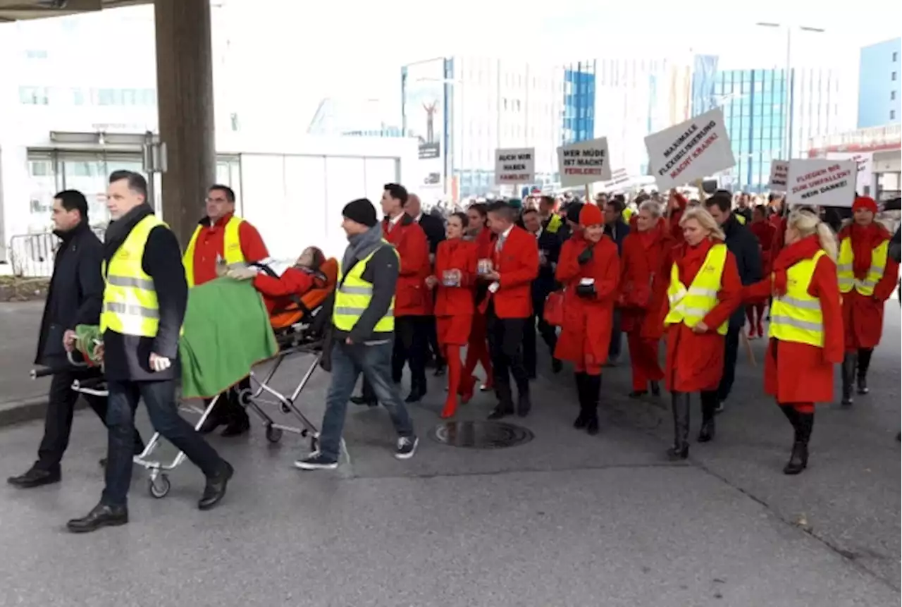 Warnstreik bei Lufthansa-Tochter Austrian Airlines