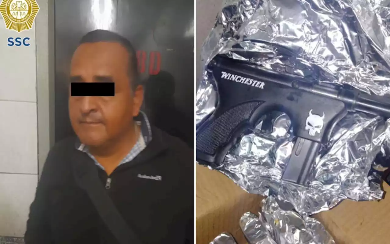 Vendían ametralladoras por WhatsApp; los arrestan en Metro CDMX