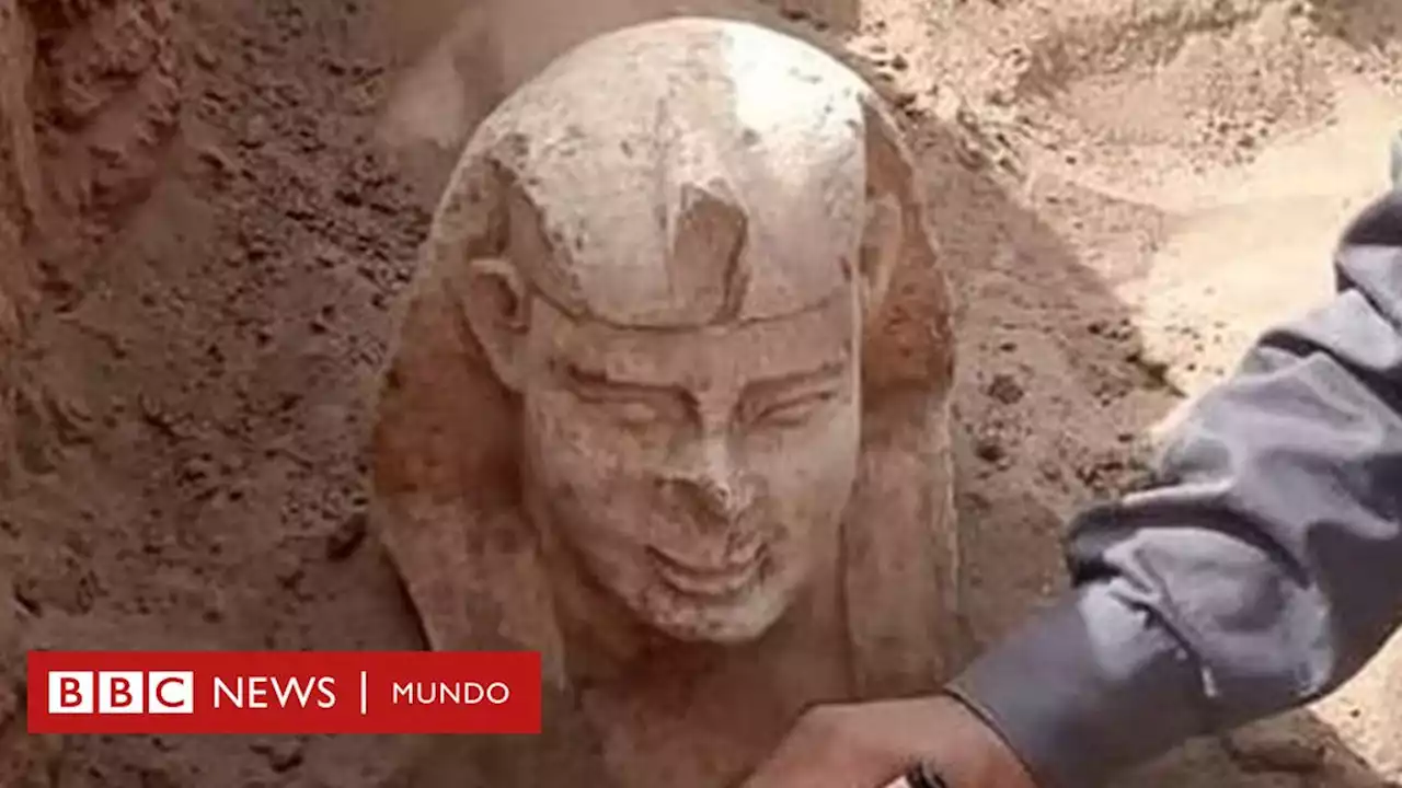 La curiosa esfinge 'sonriente' que fue descubierta en Egipto - BBC News Mundo