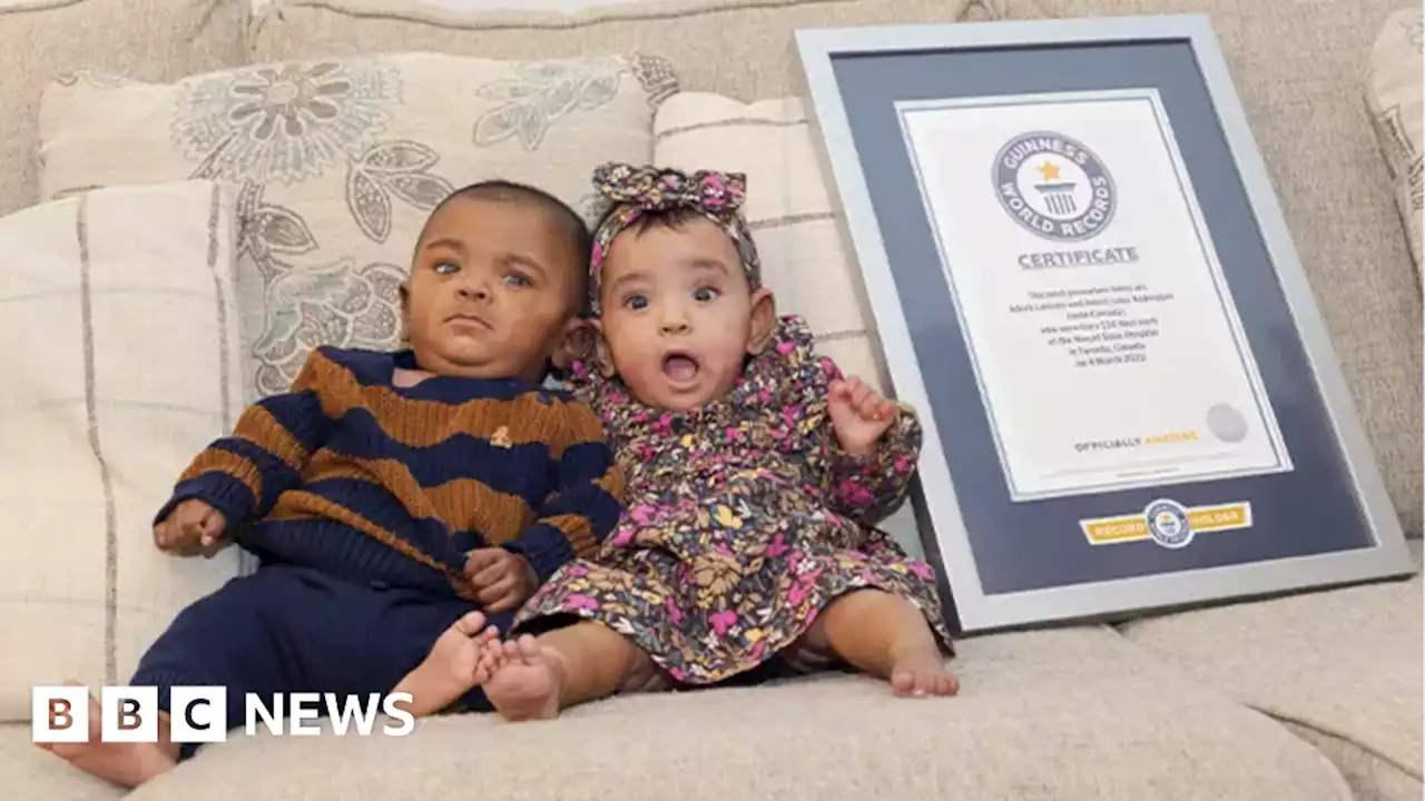 Canadian siblings certified as world's most premature twins