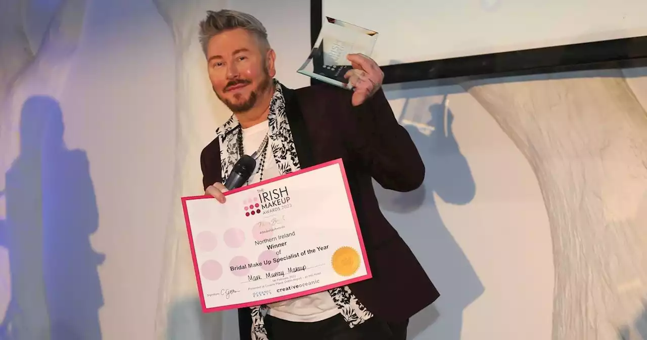 Belfast man 'overwhelmed' as he is awarded two bridal makeup award titles