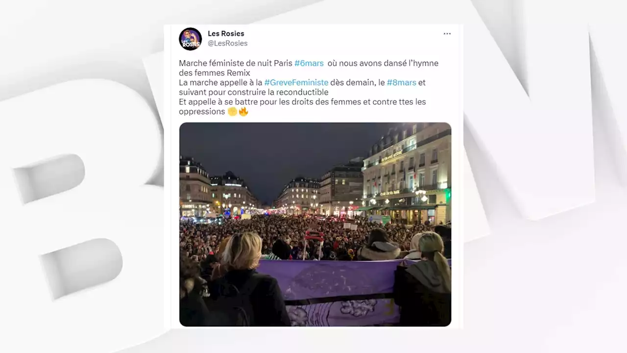 Paris: une manifestation rassemble plus d'un millier de personnes 'féministes et anticapitalistes'