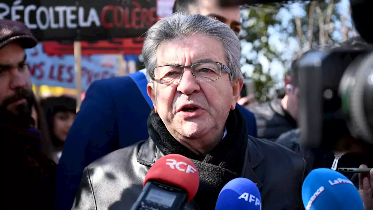 Réforme des retraites: pour Mélenchon, il faut 'un référendum' ou 'une dissolution' de l'Assemblée