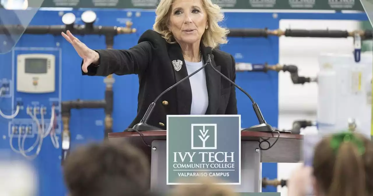 First lady Jill Biden visits Valparaiso: ‘We need more communities to follow Ivy Tech’s lead’