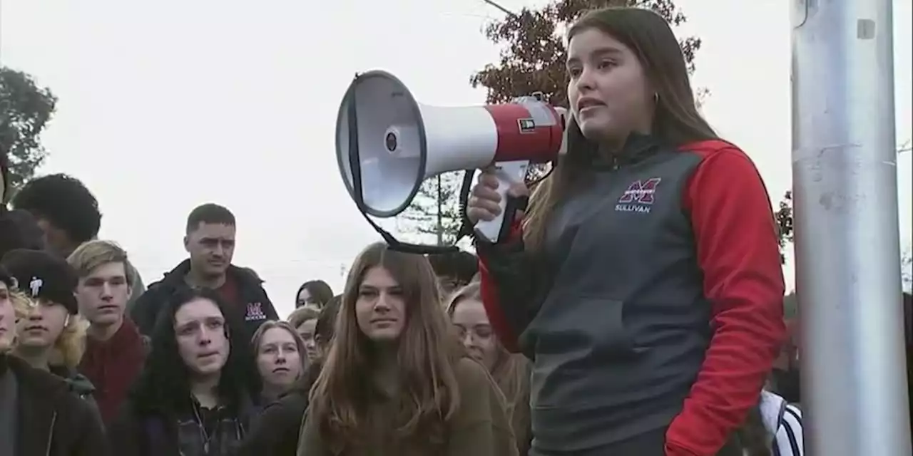 Students walk out after fatal stabbing at California high school