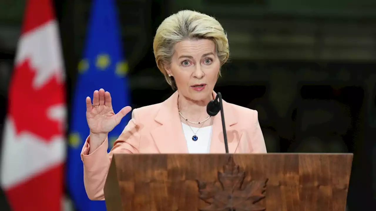 European Commission president addressing Canadian Parliament