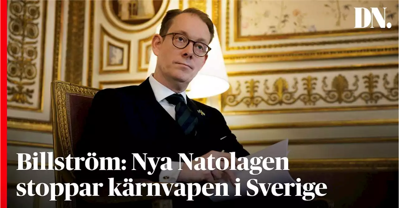 Billström: Nya Natolagen stoppar kärnvapen i Sverige