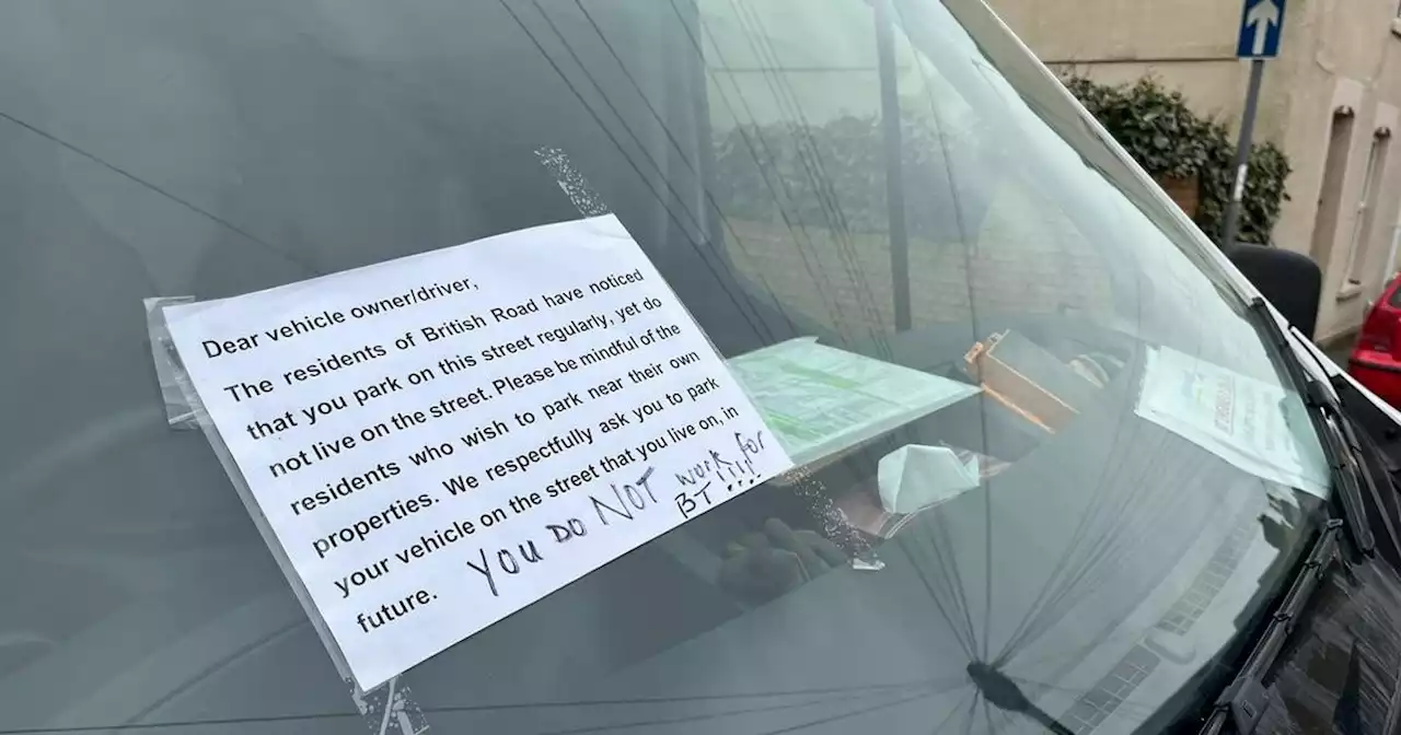 Raging resident warns car owners 'park on your own street' in windscreen notes