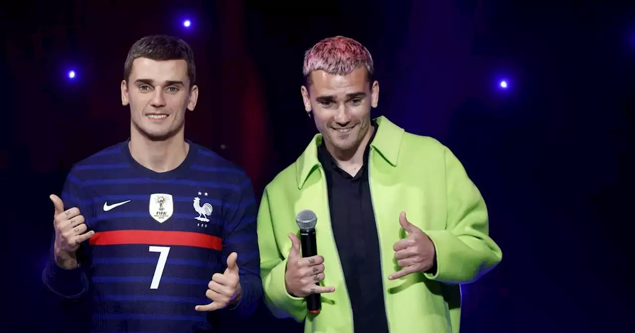 ¿Se parecen? Inauguran una estatua de cera de Antoine Griezmann