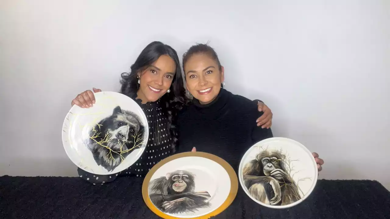 Madre e hija crean y diseñan platos hechos y pintados a mano