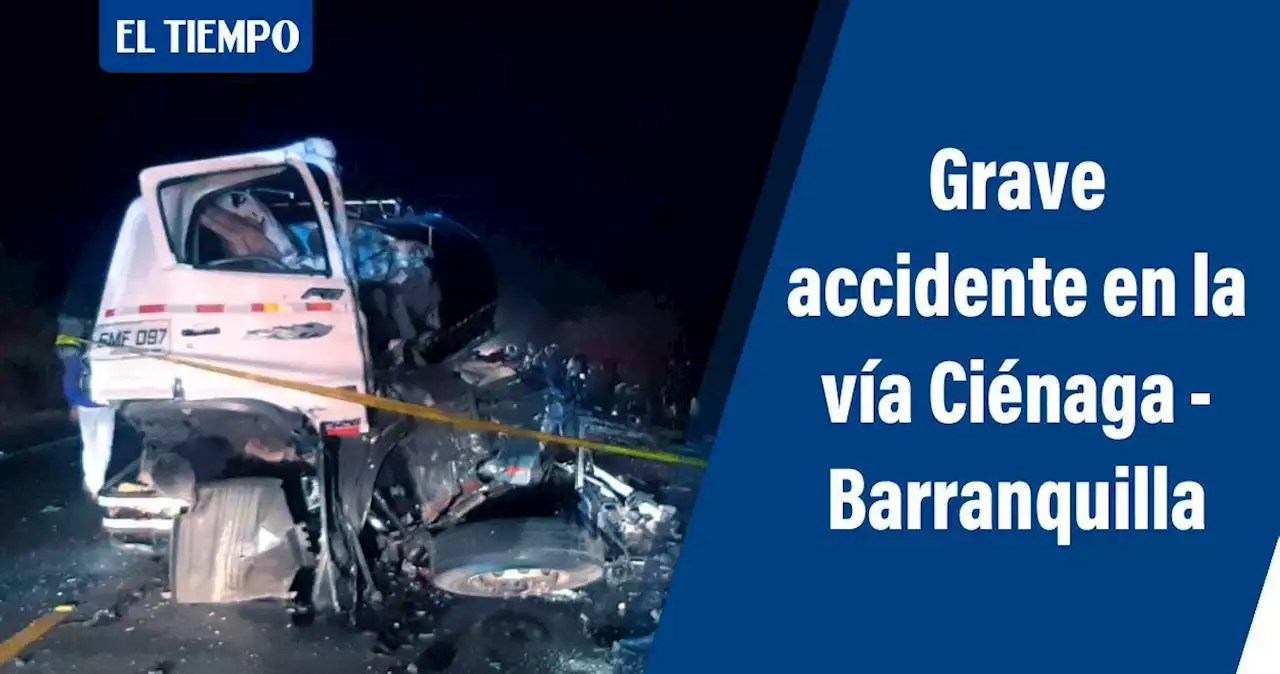 Video: accidente en vía Ciénaga-Barranquilla deja un muerto y varios heridos