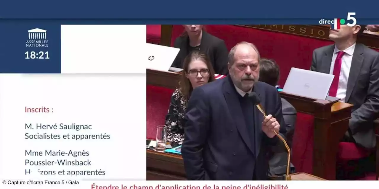 VIDÉO – Eric Dupond-Moretti en colère : il fait un bras d'honneur à l'Assemblée - Gala