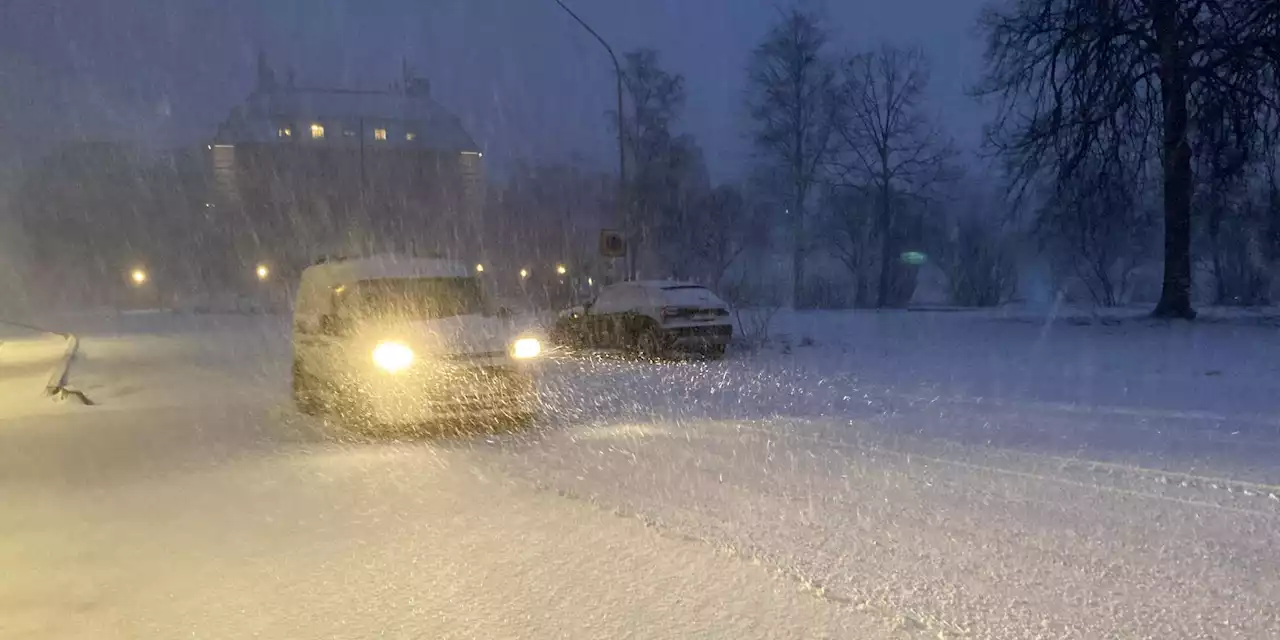 Nu drar snöovädret in över Halland