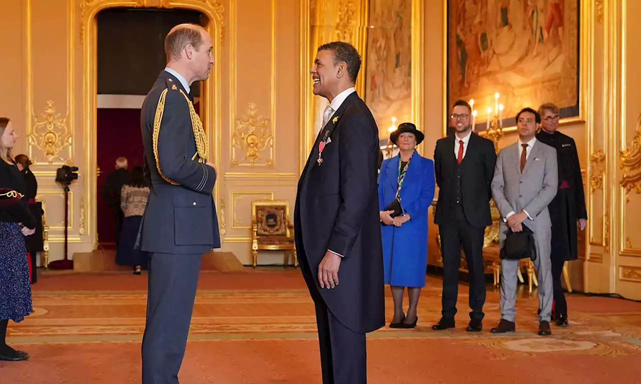 Prince William makes classic dad joke after meeting Chris Kamara - fans react