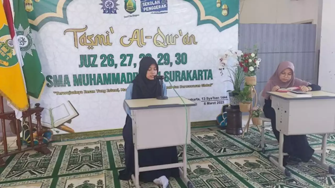 SMA Muhammadiyah 1 Surakarta Gelar Ujian Terbuka Tahfidz 5 Juz Sekali Duduk