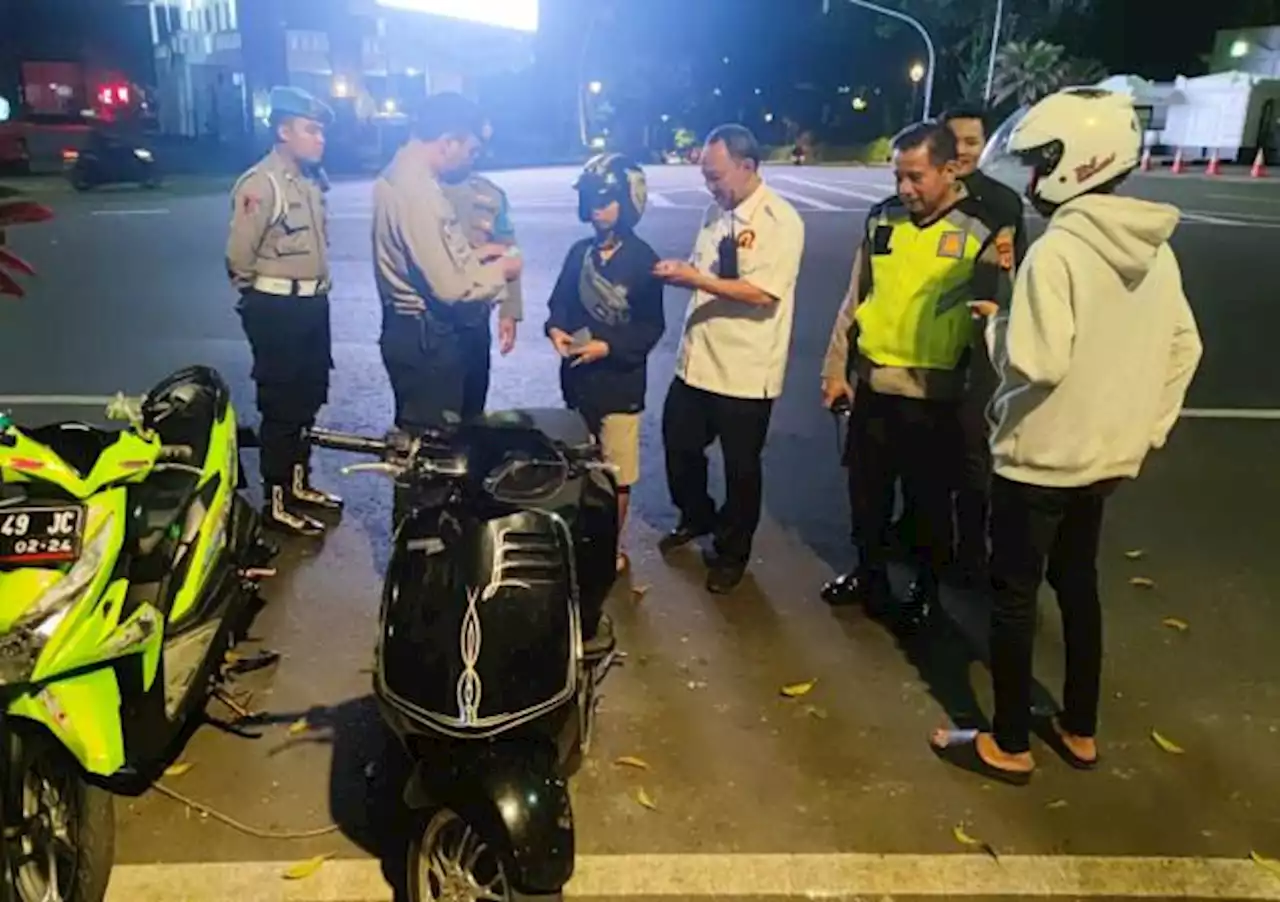 Polisi Tindak Tegas 30 Motor Berknalpot Bising di Kawasan Istana Bogor