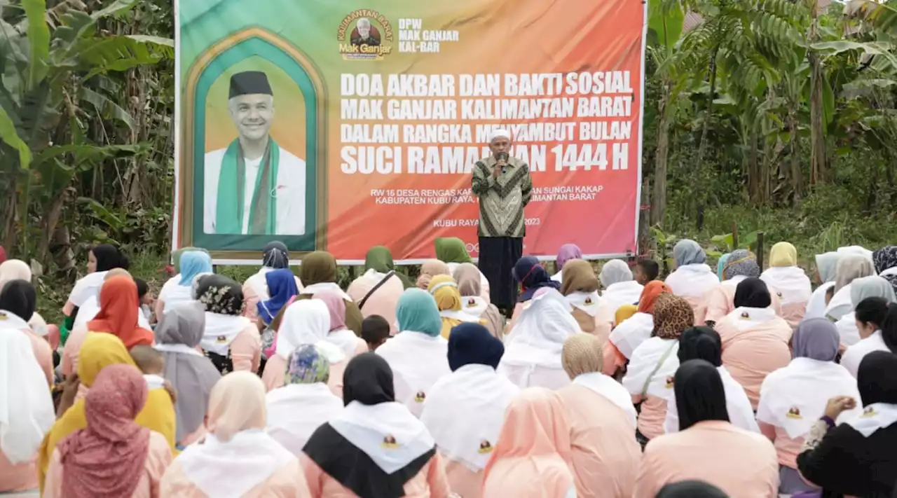 Sambut Ramadan 1444 H, Mak Ganjar Kalbar Gelar Doa Akbar dan Bakti Sosial