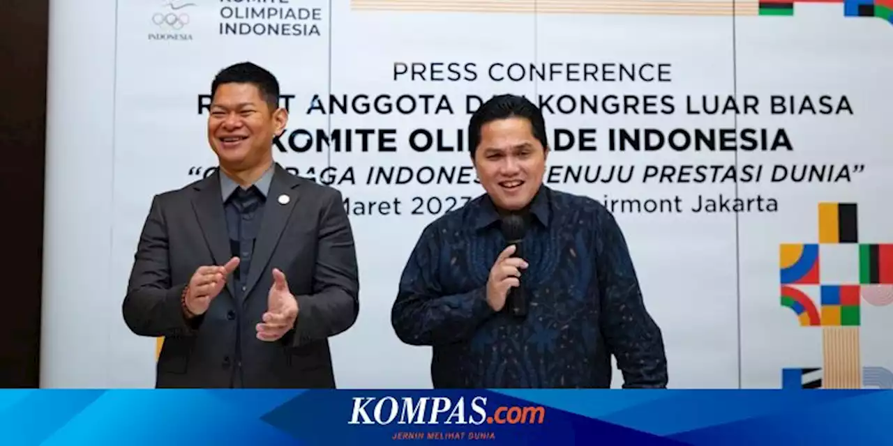 Erick Thohir Raih NOC Awards 2023, Jokowi Bapak Olahraga Indonesia