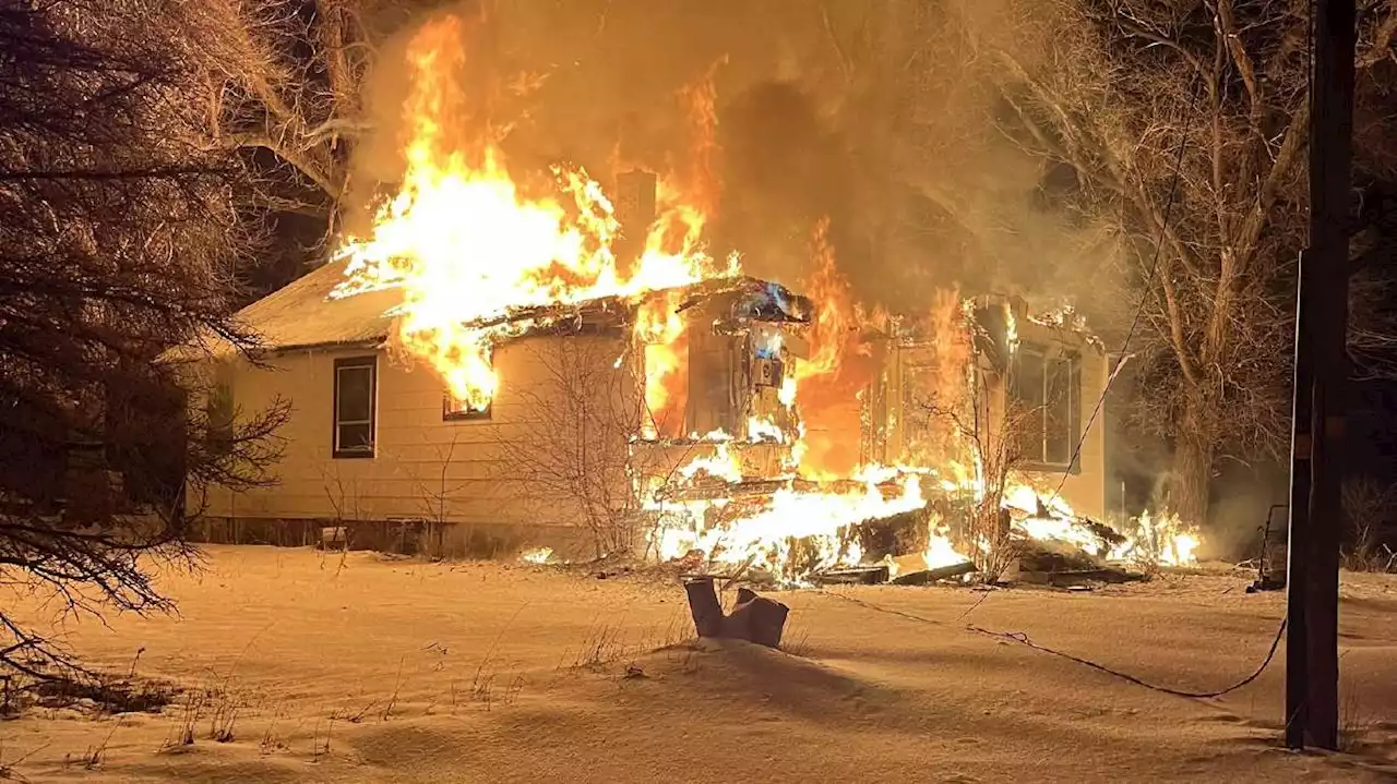 Fire destroys Box Elder home; no injuries reported