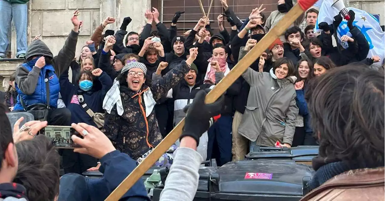 Réforme des retraites : barrage filtrant et 'Blocus challenge' au lycée Thiers à Marseille