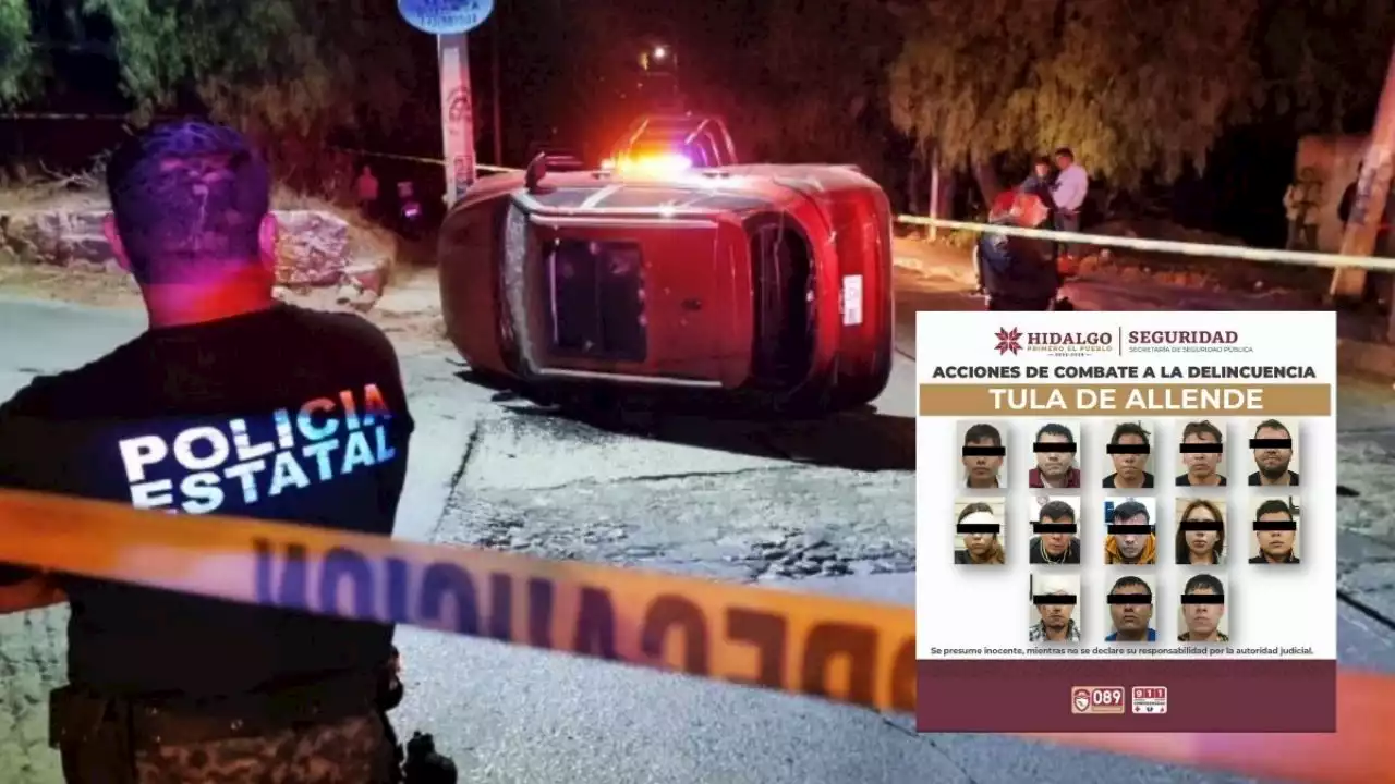 Vinculan a proceso a 13 integrantes de grupo criminal por ataque armado en Tula