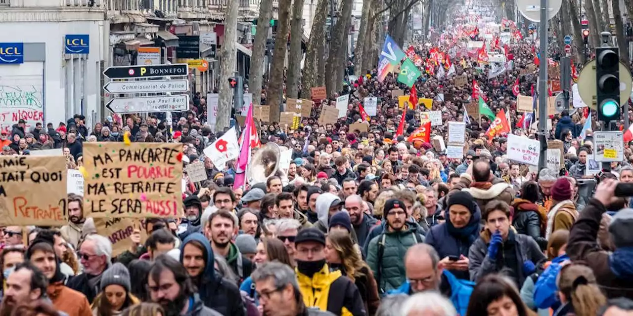 Grève du 7 mars : 3,5 millions de manifestants en France selon la CGT, 1,28 million selon le ministère de l’Intérieur