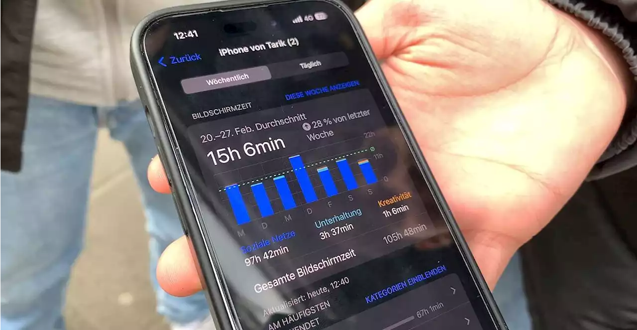 15 Stunden täglich am Handy: 'Man kommt nicht mehr weg'