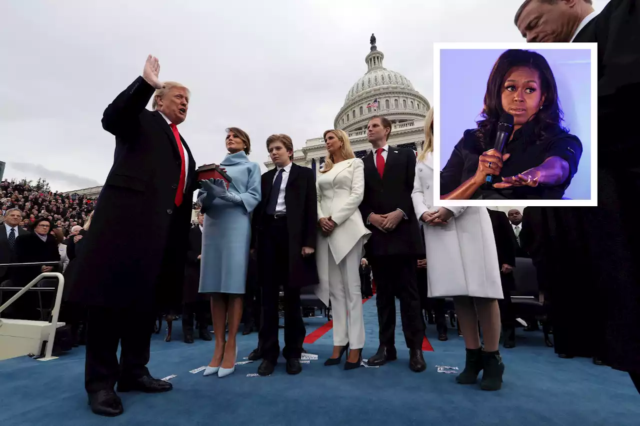 Michelle Obama breaks silence on 'sobbing' at Trump inauguration