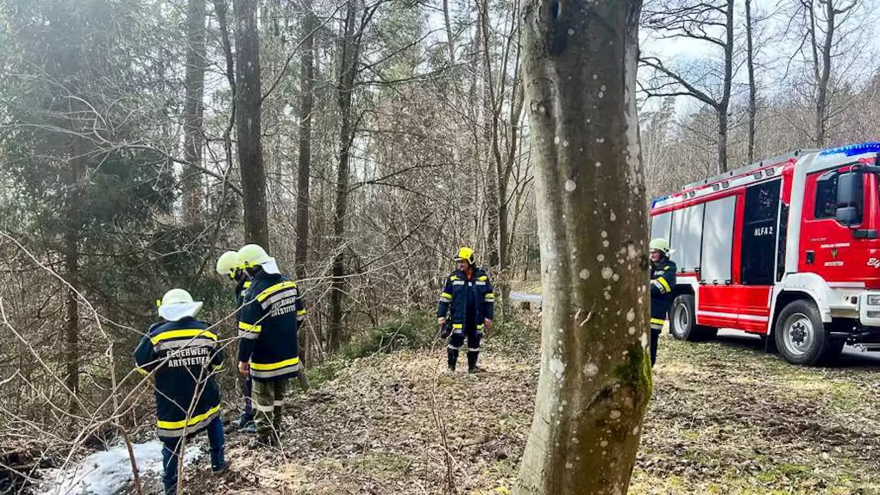 Bezirk Melk: Feuer nach illegaler Müllentsorgung im Wald