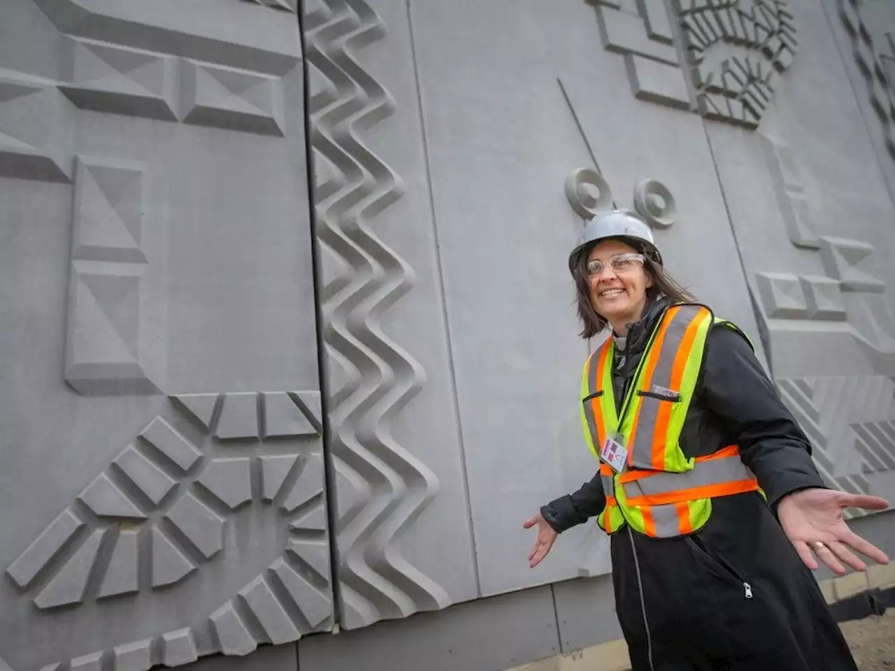 Ottawa-raised artist's work cemented at Gordie Howe International Bridge