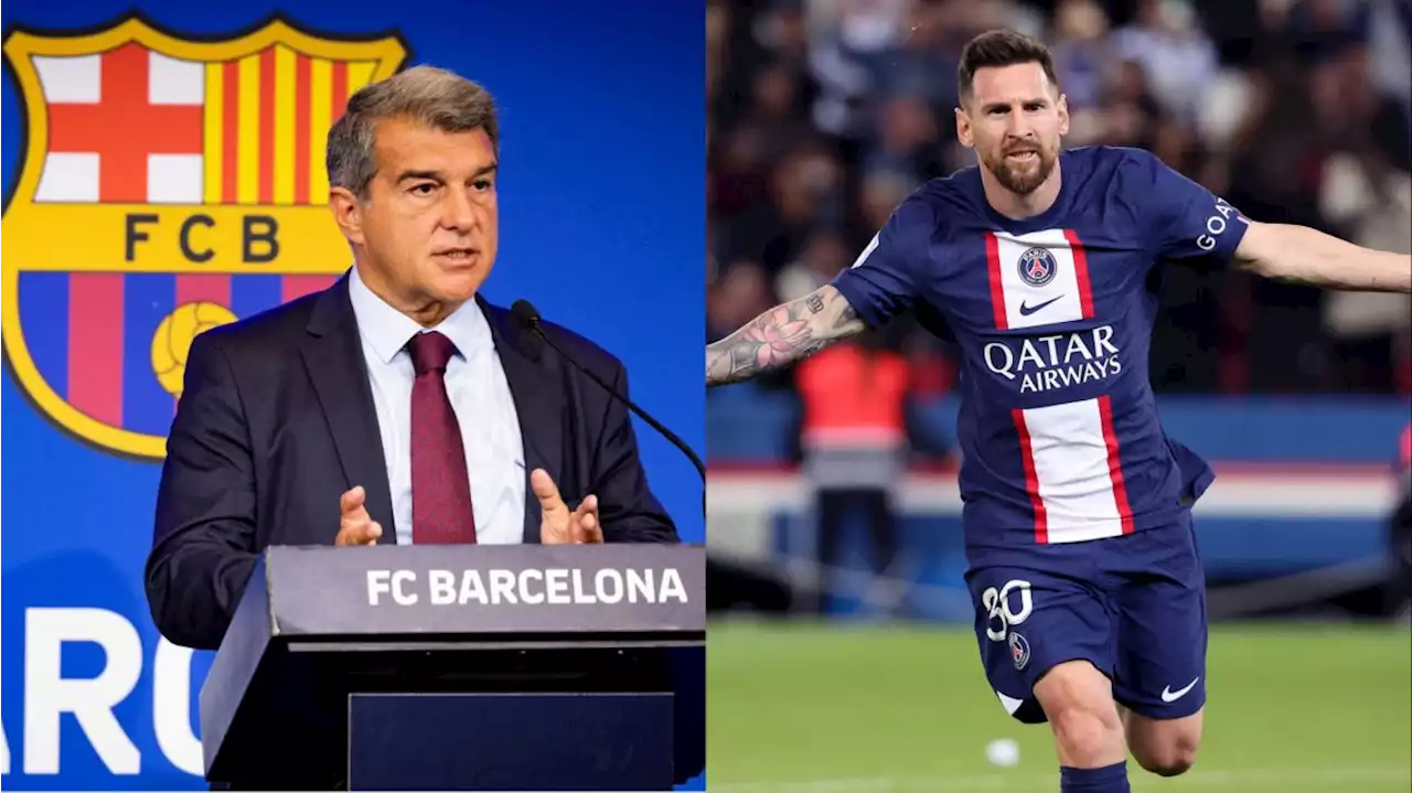 Bombazo en Barcelona: Laporta reconoció contactos con Lionel Messi