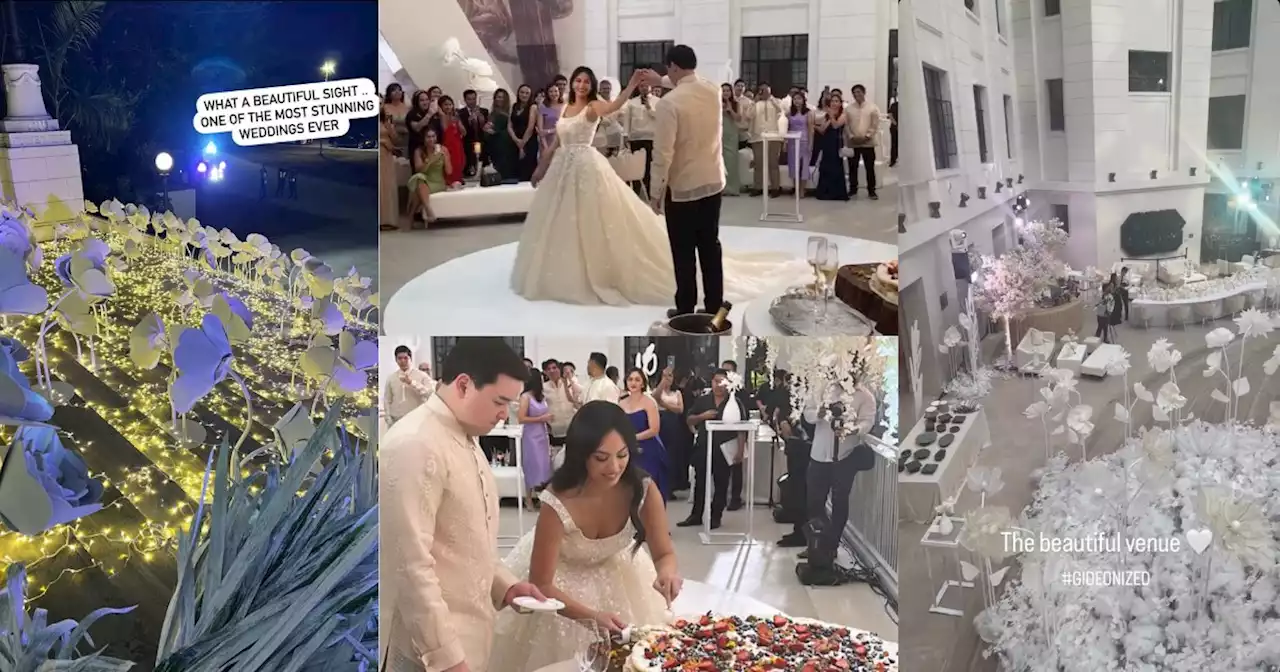 LOOK: Here are some striking details of Dominique Cojuangco’s wedding with Michael Hearn