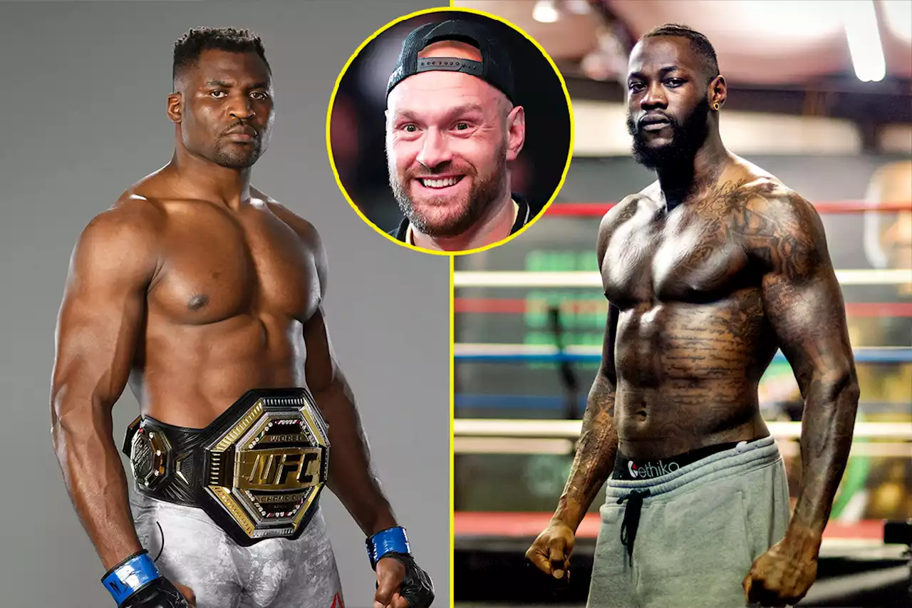 Tyson Fury wants Francis Ngannou to knock 'piece of s***' Deontay Wilder spark out