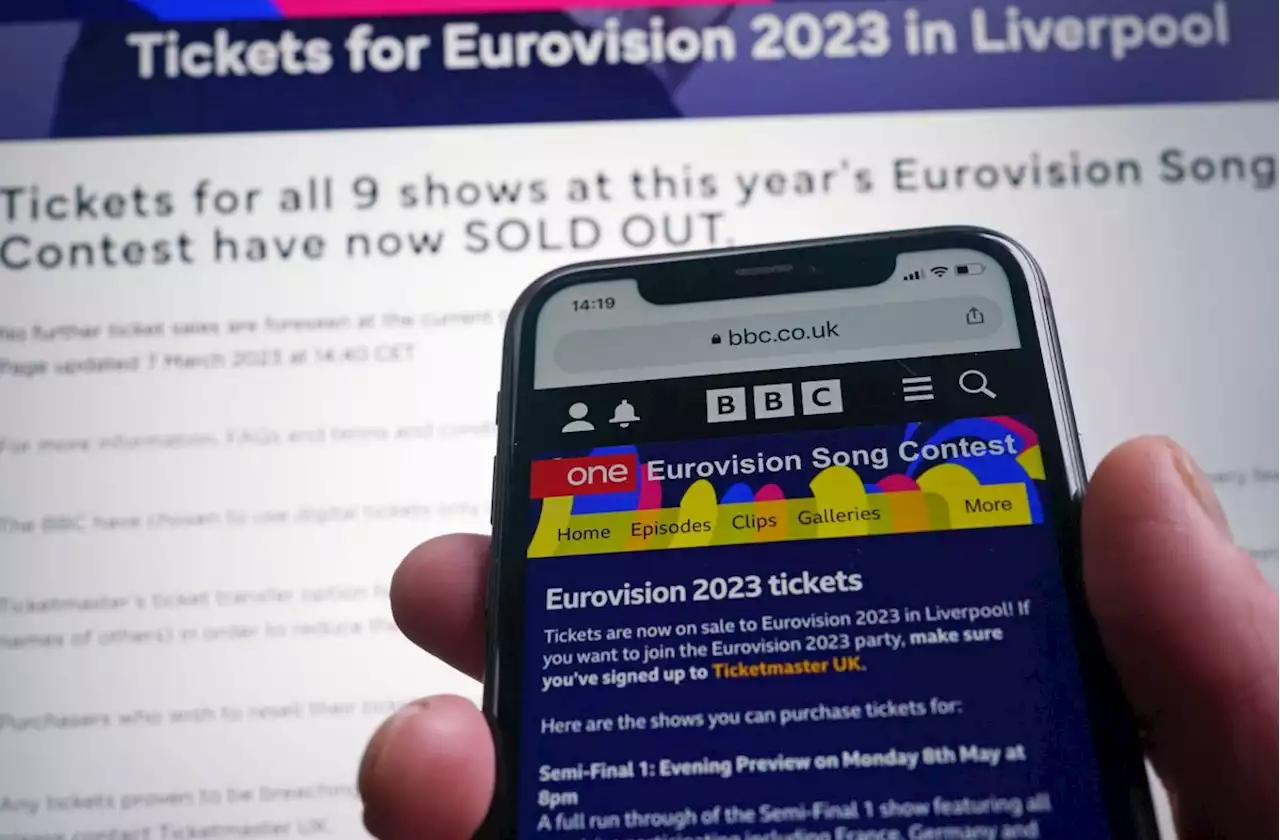 Eurovision fans' fury as tickets are listed on resale site Viagogo for nearly £8,000