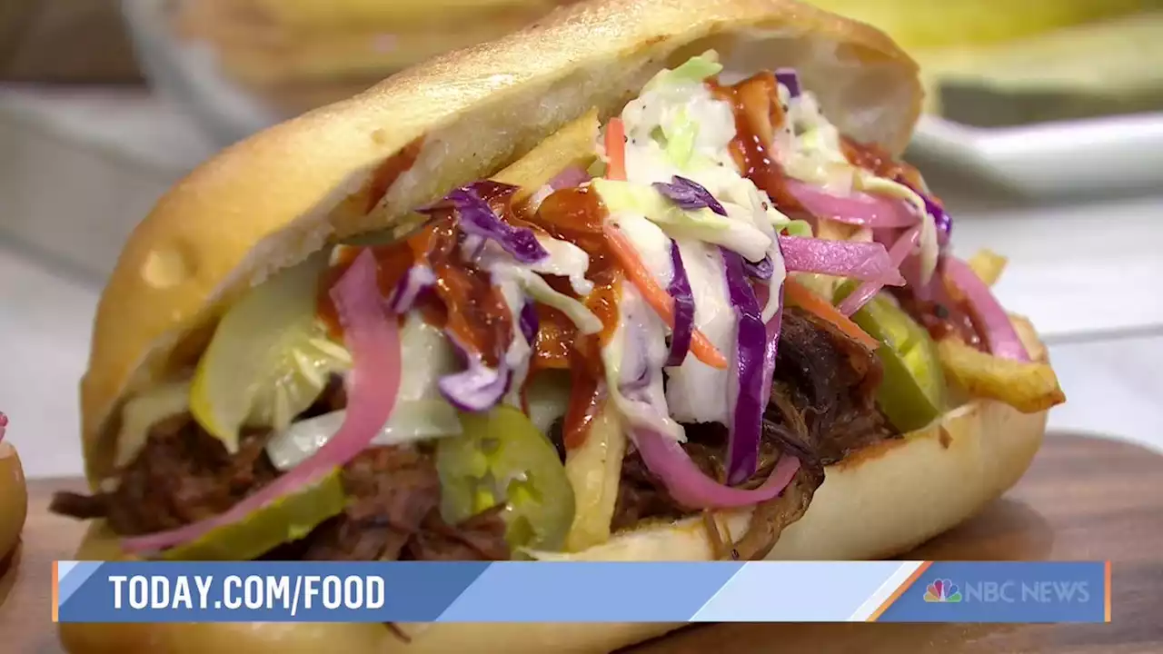 Give slow-smoked brisket the po'boy treatment