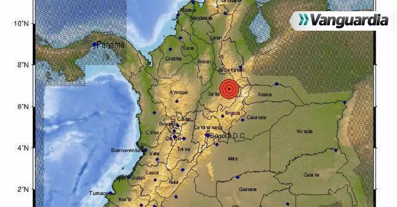 Sismo de 4.0 se registró este lunes en Santander